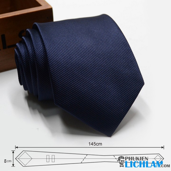 Cà vạt nam bản lớn 100% lụa cao cấp 8cm x 145cm QT1333